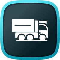 Cargo Truck Creative Icon Design vector