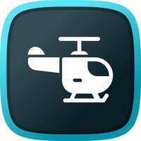 helicóptero creativo icono diseño vector