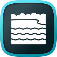 Bay Landscape Creative Icon Design vector