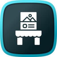 Tabletop Display Creative Icon Design vector
