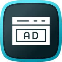 Native Advertising Creative Icon Design vector