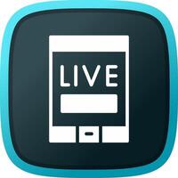 Live Stream Creative Icon Design vector