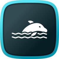 Dolphin Creative Icon Design vector