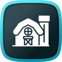 Farm House Creative Icon Design vector