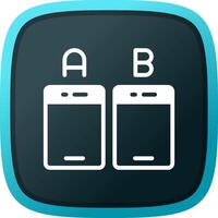 Ab Testing Creative Icon Design vector