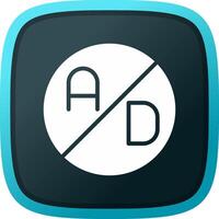 Ad Blocker Creative Icon Design vector