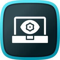 Computer Vision Creative Icon Design vector