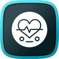 Heart Rate Creative Icon Design vector