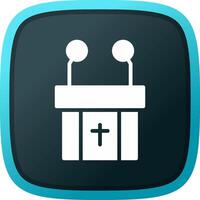 Pulpit Creative Icon Design vector