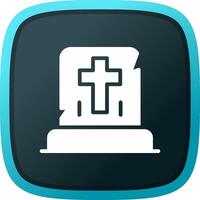 Gravestone Creative Icon Design vector