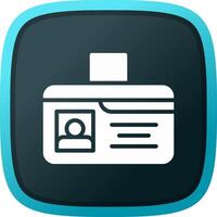 Identification Card Creative Icon Design vector
