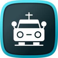 Hearse Creative Icon Design vector