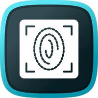 Fingerprint Scan Creative Icon Design vector