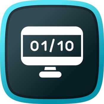 Binary Code Creative Icon Design vector