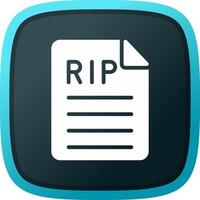 Death Certificate Creative Icon Design vector