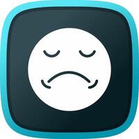 Sad Creative Icon Design vector