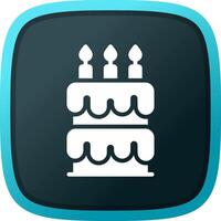 Birthday Cake Creative Icon Design vector