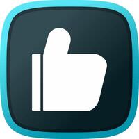 Thumbs-Up Creative Icon Design vector