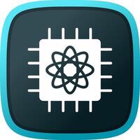 Quantum Computer Creative Icon Design vector