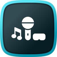 Virtual Concert Creative Icon Design vector