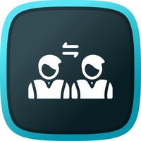 Social Distancing Creative Icon Design vector