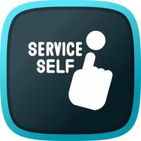 Self Service Creative Icon Design vector