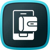 Mobile Wallet Creative Icon Design vector