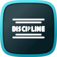 Discipline Creative Icon Design vector