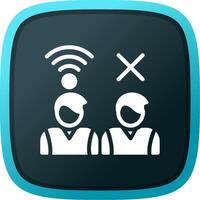 Digital Divide Creative Icon Design vector
