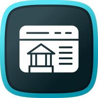 Online Banking Creative Icon Design vector