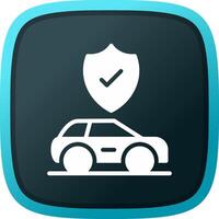 Car Insurance Creative Icon Design vector