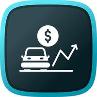 Car Loan Rates Creative Icon Design vector