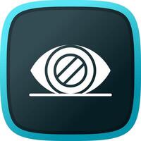 Glaucoma Creative Icon Design vector