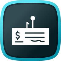 Cheque Fraud Creative Icon Design vector