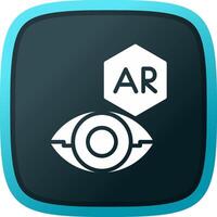 Ar Contact Lens Creative Icon Design vector