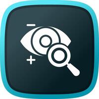 Eyesight Check Creative Icon Design vector