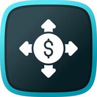 Budget Breakdown Creative Icon Design vector