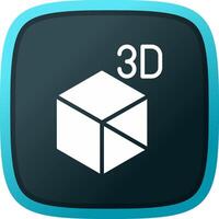 3D Object Creative Icon Design vector