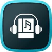 Audio Book Creative Icon Design vector