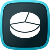 3D Pie Creative Icon Design vector