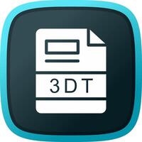 3DT Creative Icon Design vector