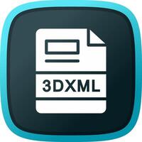 3DXML Creative Icon Design vector