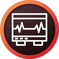 Electrocardiogram Creative Icon Design vector