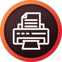 Printer Creative Icon Design vector