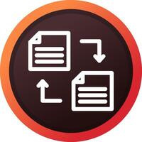 File Transfer Creative Icon Design vector