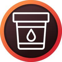 Urine Sample Creative Icon Design vector