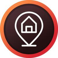 Property Location Creative Icon Design vector