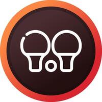 diseño de icono creativo de ping pong vector