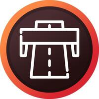 Motorway Creative Icon Design vector