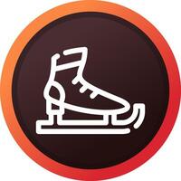 Ice Skates Creative Icon Design vector